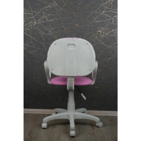 Resim Depolife Çocuk odası sandalyesi ders çalışma ofis koltuğu öğrenci sandalye beyaz tekerli yükseklik ayarlı 