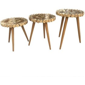 Resim Zigon Kütük Kesme Model Metal Siyah Ayak Üstü Cam Kutuda Sevk El 