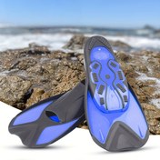 Resim Unisex Profesyonel Freestyle Yüzme Finsleri - Hafif PP/TPE Eğitim Finsleri, Ergonomik Tasarım, Siyah ve Mavi Detaylar - Tüm Yetenek Seviyeleri, Yetişkinler ve Açık Su Yüzme için İdeal, Yüzme Finsleri, Verimli Su Hareketi, Dayanıklı Su Sporları Ekipmanı 