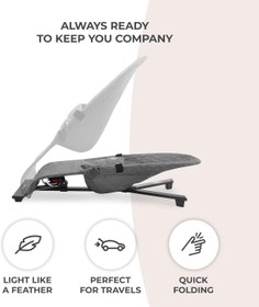 Resim Mimi Yenidoğan Ana Kucağı, Sallanabilir Koltuk, 0–9 kg, Oyuncak Barı - Bej 