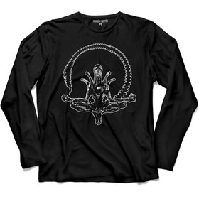 Resim Kendim Seçtim Alıen Covenant Yoga Stencıl Uzun Kollu Tişört Baskılı Çocuk T-shirt 