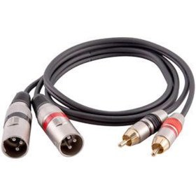 Resim 2 Rca Erkek-2 Xlr Erkek Kablo 3 metre 