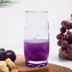 Resim Decostyle Iconic Color 6'lı Renkli Meşrubat Bardağı Seti - Gökkuşağı Cam Meşrubat Bardağı Takımı 