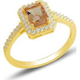 Resim Gümüş Altın Yaldızlı, Renk Değiştiren Zultanit Taşlı Baget Kesim (528705505) 