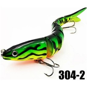 Resim Fochsia 304-2 Çok Eklemli Yavaş Batan Yapay Yem Tatlı Su Tuzlu Su Alabalık Levrek Balıkçılık Malzemesi 20g 13.5cm 