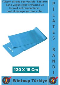 Resim Premium Esneme Antrenman Fitness Aerobik Esnek Elastik Hafif Güçlü Sertlik Pilates Direnç Bandı Çok Renkli 