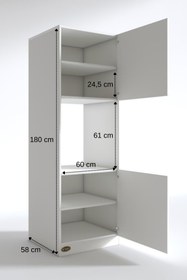 Resim Kenzlife Ankastre Fırın Dolabı Bige Byz Mutfak Banyo Kiler 