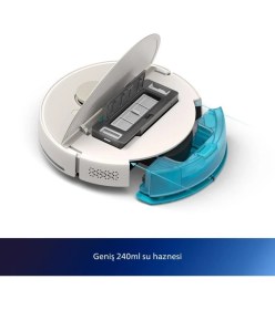Resim Homerun 7000 Serisi Aqua XU7100/02 Çöp Istasyonlu Beyaz Gold Akıllı Robot Süpürge 
