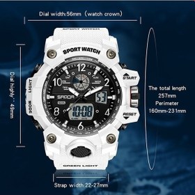 Resim Besthome1 Sanda Gençler Elektronik Erkek Kol Saati 3169 Koyu Mavi/kırmızı, Kişiselleştirilebilir Spor Saati Çok Renkli 