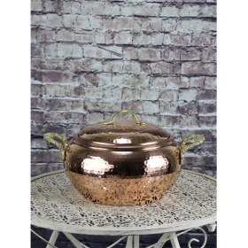 Resim Sonay Bakırcılık El Dövmesi Bakır Güveç Tencere No:1 