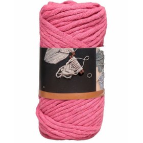 Resim Pamuk Makrome 4 mm İp Şeker Pembe 