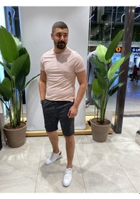 Resim Lerciwan Çizgili Siyah Erkek Şort Siyah 