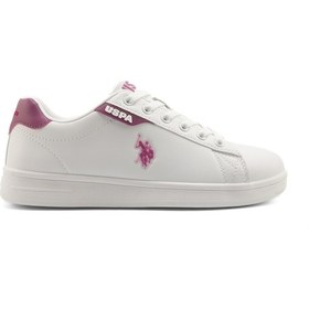 Resim U.s. Polo Assn. Costa Wmn 5fx Beyaz Kadın Sneaker Beyaz-murdum Beyaz - Mürdüm 