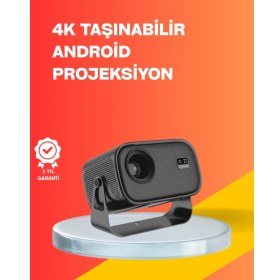 Resim 4000 Lümen Parlaklık Değerine Sahip Ev ve Ofis Projektör 