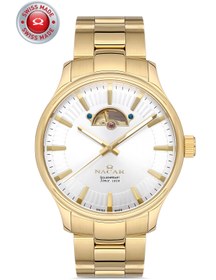 Resim Nacar SAFİR CAM KLASİK ALTIN ERKEK KOL SAATİ NC02-290475-DSM 