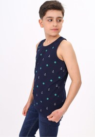 Resim Toontoy Erkek Çocuk Baskılı Bisiklet Yaka Basic Atlet 