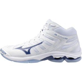 Resim MIZUNO Wave Voltage 2 Mid Erkek Beyaz Voleybol Ayakkabısı 