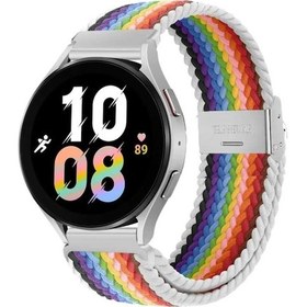 Resim Oppo Realme Watch 36 Mm Rma 161 Uyumlu 20mm Likralı Örgü Flexible Kayış Akıllı Saat Kordonu 