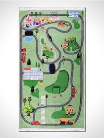 Resim Emin Halı Kids KD158 Multi Çocuk Bebek Halısı Silinebilir Yıkanabilir Tozsuz Çocuk Odası Halısı 