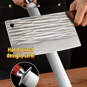 Resim 12 İnç Profesyonel Bıçak Bileme Aleti, Zarif Sap ve Asma Deliği ile - Yüksek Dayanıklılık, İnce Kumluk, Dayanıklı Paslanmaz Çelik, Döner, Et Dükkanları, Ev Yemekleri ve Otel Kullanımı için - Ebeveynler, Öğretmenler, Noel Tatili için Mükemmel Hediye 