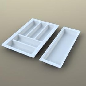 Resim tify Mutfak Çekmece Içi Kaşıklık 44Cm X 48Cm Yanlar Ve Boydan 4Cm Kesilebilir, Beyaz 