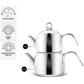 Resim Karaca Urban İndüksiyon Tabanlı Midi Çaydanlık Takımı 