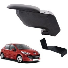 Resim Peugeot 207 2007 Delmesiz Çelik Ayaklı Siyah Kolçak Kol Dayama 