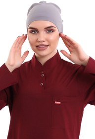 Resim Bilenn Tekstil Tesettür Bone - 4818 Gri 