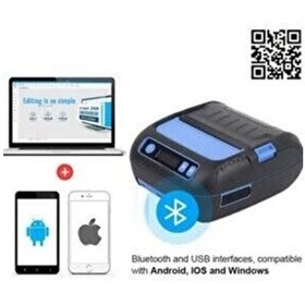 Resim Bluetooth Taşınabilir Termal Etiket Yazıcı 