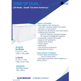 Resim Şenocak D-580 Dual 500 Litre Soğutucu ve Dondurucu 