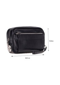 Resim Bloominbag Bloomclutch Forge Obsidian Black Luxe Hakiki Deri Unisex Clutch Siyah 