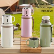 Resim KÜREKLİ TUMBLER 700ml/23.67oz Termal Tumbler ile Çay Süzgeci Kapak - Dayanıklı, Çok Renkli Seçenekler, Seyahat, Ev, Ofis için İdeal - İçecekleri Sıcak veya Soğuk Tutuyor, Tüm Durumlar İçin Mükemmel Hediye Sevgililer Günü Paskalya Günü Otomobil İç Mekan Aksesuarı hediyesi 