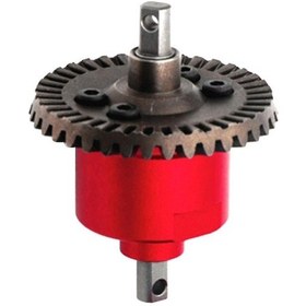 Resim Slash Vxl Stampede Hq727 1/10 Rc Araba Yükseltme Parçaları İçin Tamamen Metal Ön Arka Diferansiyel, Kırmızı 