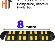 Resim Kauçuk Yol Kasisi, Destekli Kasis Seti 8 Metre 