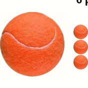 Resim 6 adet Dayanıklı Tenis Topu, Başlangıç Seviyesi Yüksek Salınım Pratik Tenis Topları, Taşınabilir Açık Eğitimi 