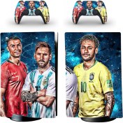 Resim Kt Grup Ronaldo-Messi-Neymar Playstation 5 Disk Edition Sticker Kaplama Seti 