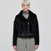 Resim Siyah Tekstil - Kürk Kadın Kürk Mont - K22KKM320310-R32 
