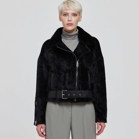 Resim Siyah Tekstil - Kürk Kadın Kürk Mont - K22KKM320310-R32 