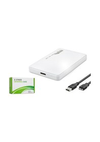 Resim Hadron Hdx1752 Hdd Kutusu Plastik Usb3.0 Sata 2.5" Beyaz 