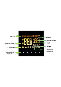 Resim Smart 220v 16A Cep Telefonu Kontrollü Akıllı Termostat 