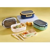 Resim Buğz Tek Katlı Bölmeli Beslenme Kutusu 