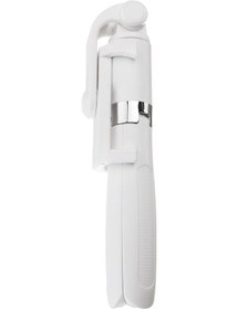 Resim Mufunye 360 Dönebilen Bluetooth Selfie Çubuğu Ve Üç Ayaklı Tripod, Uzun Pil Ömrü İle Beyaz 