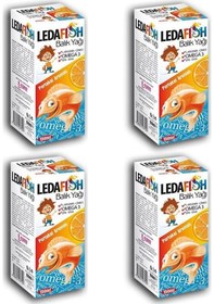 Resim Ledapharma Ledafish Balık Yağı 4'Lü Paket Portakal Aromalı 150 Ml 