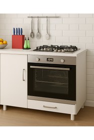 Resim UMGMOBİLYA Ankastre Fırın Ve Ocak Dolabı Set Üstü Ocak Dolabı Çok Amaçlı Dolap Mutfak Dolabı 