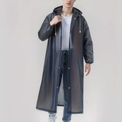 Resim OSKOE Unisex EVA Yağmurluk, Su Geçirmez Kaputlu Yağmurluk, Düz Renk, Esnek Olmayan Kumaş, Tüm Mevsim Geniş Uygunluk, Harici Aktiviteler için Yeniden Kullanılabilir Acil Durum Yağmurluğu, EVA100 Kompozisyon 