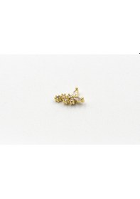 Resim Işıltılı Kelebek Tasarım Tragus Piercing Gold Renk, Anti Alerjik Çelik Bar Çok Renkli 