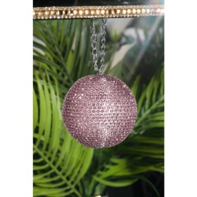 Resim 7 cm Pembe Disko Topu Dikiz Süsü 