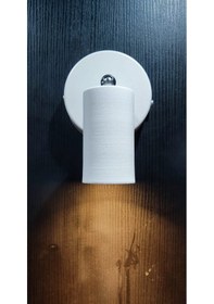 Resim Mylights Beyaz Kasa Gümüş Mafsal Led Aplik Hareketli Spot Armatü Beyaz 