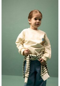 Resim Defacto Oversize Sırt Baskılı Sweatshirt Erkek Bebek G7485a526sper78 Ekru-er78 