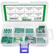 Resim Meridiangoods 8 İn 1 Dıp Dönüştürücü Devre Kartı Seti 140 Parça Elektronik Komponent 